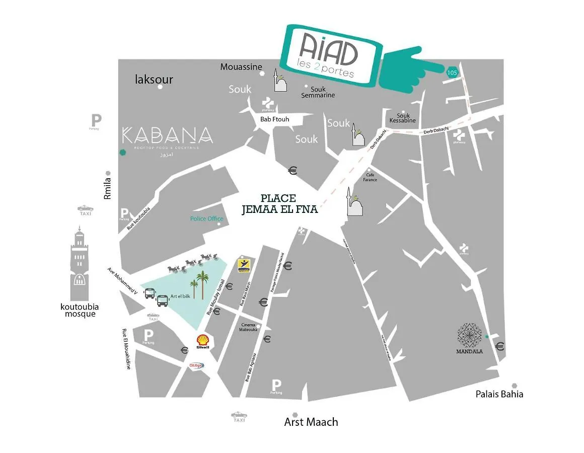 Riad Les 2 Portes Marrakesh